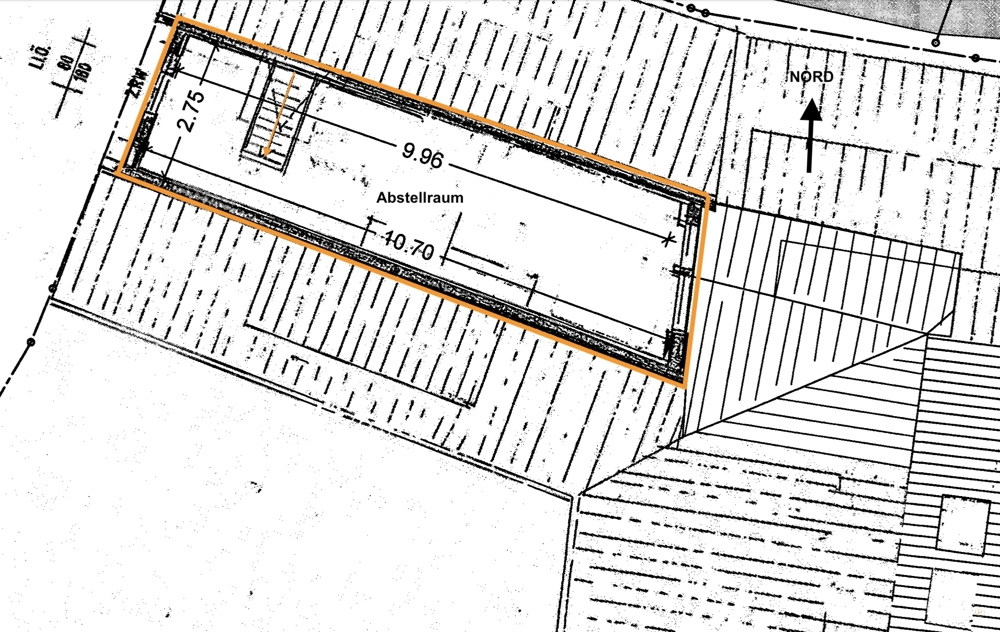 2. Dachgeschoss ausgebaute Abstellfläche 