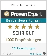 ProvenExpert Bewertungssiegel Pfund Immobilien