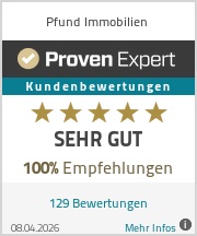 ProvenExpert Bewertungssiegel Pfund Immobilien